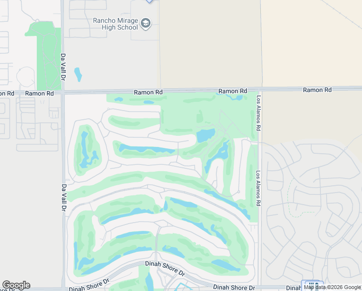 map of restaurants, bars, coffee shops, grocery stores, and more near 46 Vista Encantada in Rancho Mirage