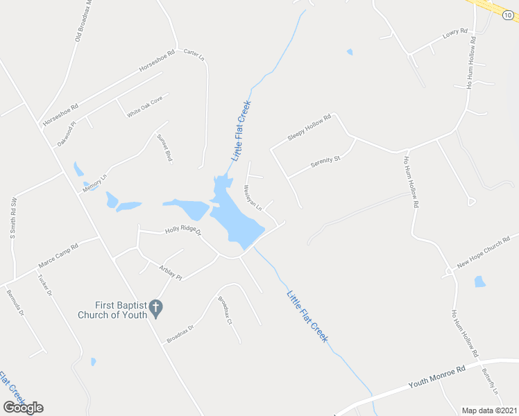 map of restaurants, bars, coffee shops, grocery stores, and more near 1804 Wesleyan Lane in Monroe
