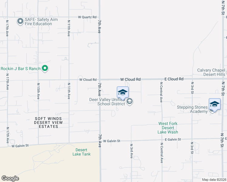 map of restaurants, bars, coffee shops, grocery stores, and more near 36021 7th Avenue in Phoenix