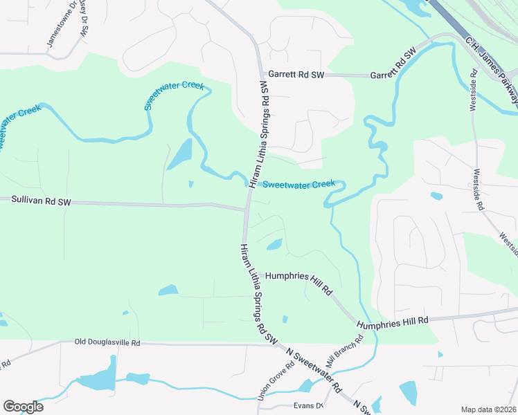 map of restaurants, bars, coffee shops, grocery stores, and more near 4030 Brookfield Way in Austell