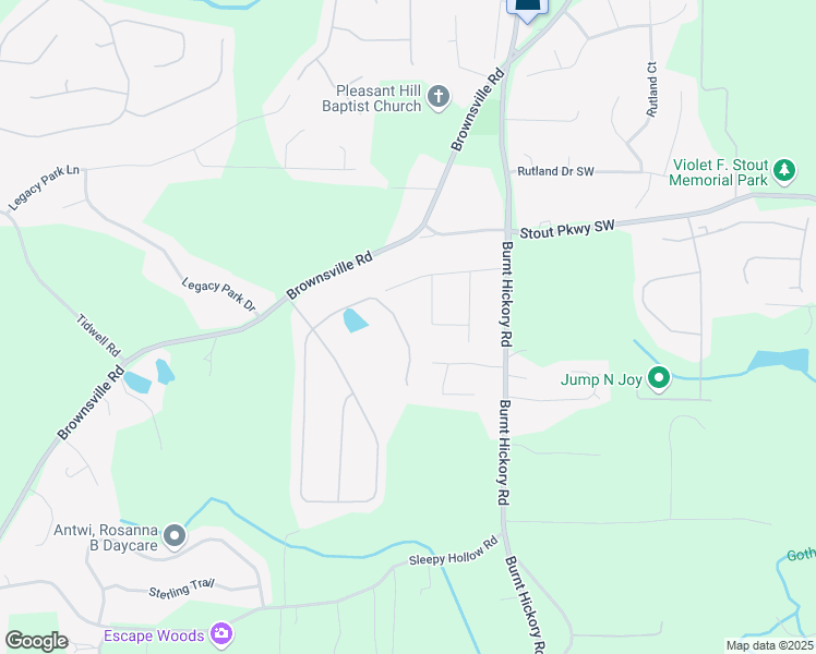 map of restaurants, bars, coffee shops, grocery stores, and more near 265 Anita Drive in Powder Springs