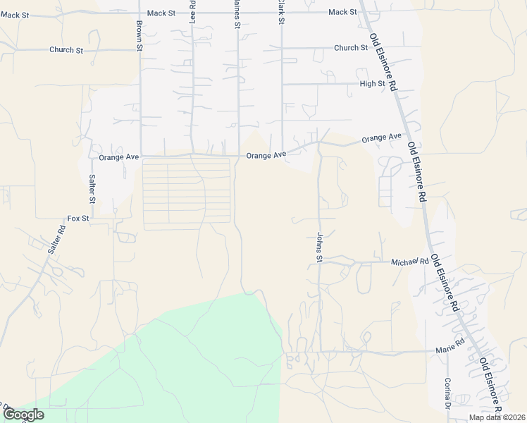 map of restaurants, bars, coffee shops, grocery stores, and more near Orange Creek Road in Perris