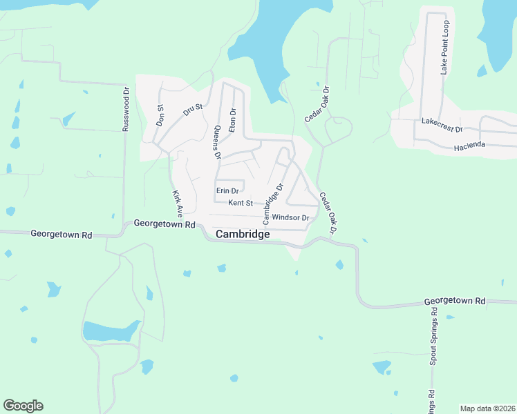 map of restaurants, bars, coffee shops, grocery stores, and more near 135 Camelot Drive in Pottsboro