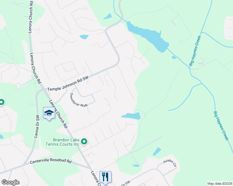 map of restaurants, bars, coffee shops, grocery stores, and more near 3802 Zoey Lee Drive in Snellville