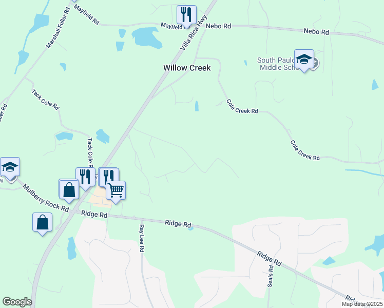 map of restaurants, bars, coffee shops, grocery stores, and more near 303 Cedar Creek Drive in Dallas