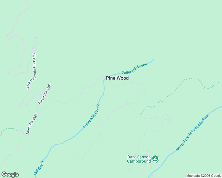 map of restaurants, bars, coffee shops, grocery stores, and more near 52835 Black Mountain Road in Idyllwild-Pine Cove