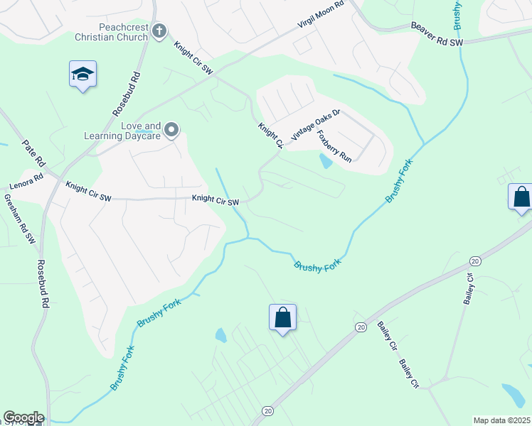 map of restaurants, bars, coffee shops, grocery stores, and more near 4378 Prather Pass Drive in Loganville
