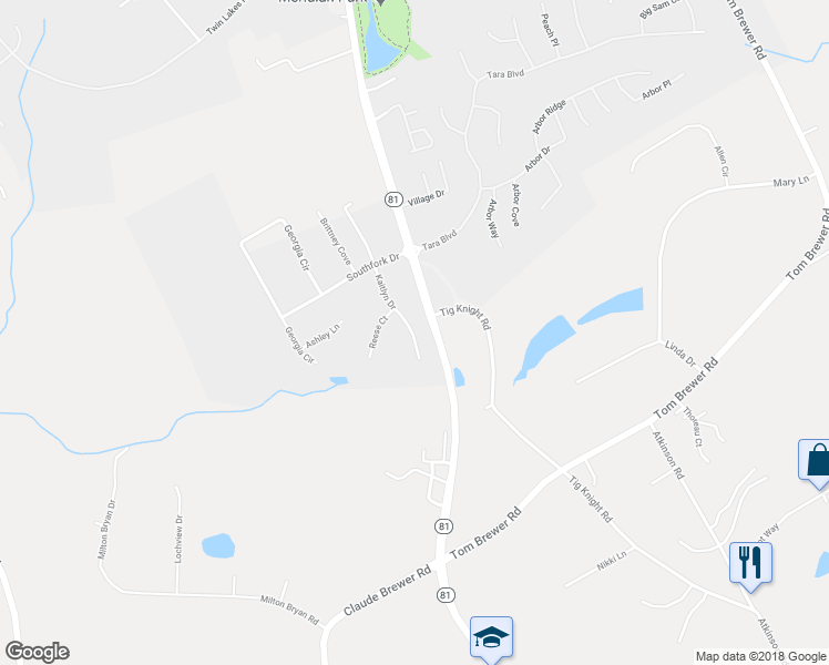 map of restaurants, bars, coffee shops, grocery stores, and more near 820 Kaitlyn Drive in Loganville