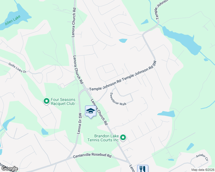 map of restaurants, bars, coffee shops, grocery stores, and more near 3940 Bella View Drive in Snellville