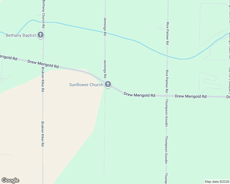 map of restaurants, bars, coffee shops, grocery stores, and more near 228 Drew Merigold Road in Merigold