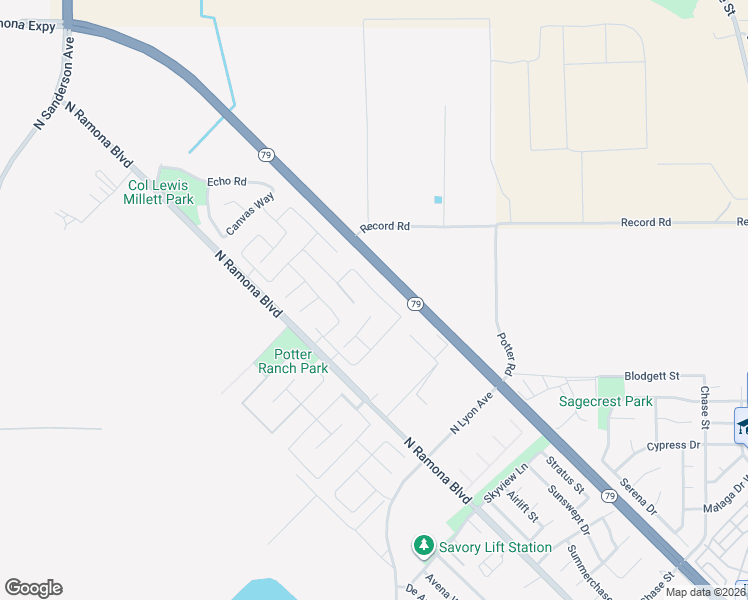 map of restaurants, bars, coffee shops, grocery stores, and more near 1632 Statue Row in San Jacinto