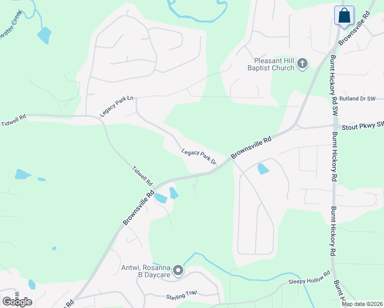 map of restaurants, bars, coffee shops, grocery stores, and more near 175 Legacy Park Drive in Powder Springs