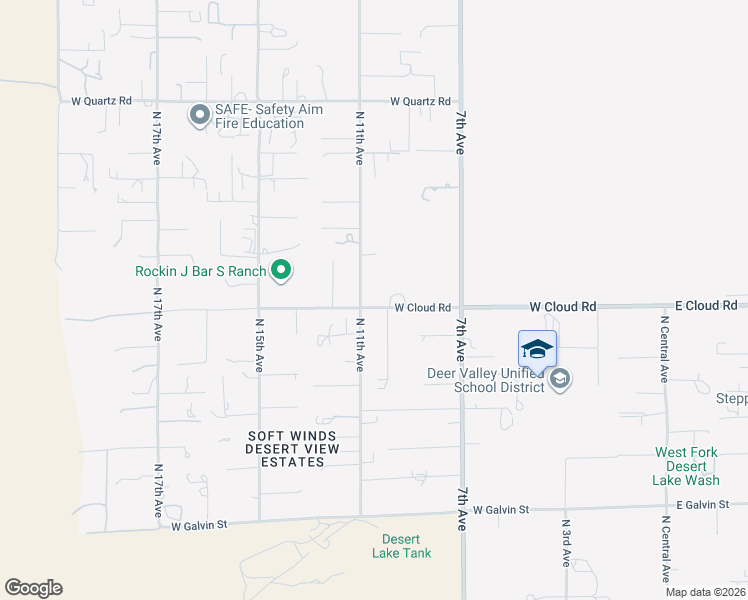 map of restaurants, bars, coffee shops, grocery stores, and more near 924 West Cloud Road in Phoenix
