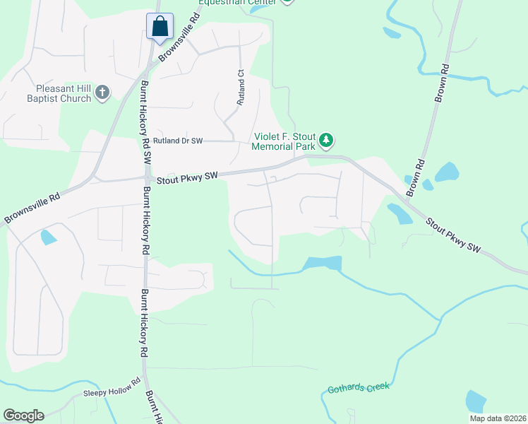 map of restaurants, bars, coffee shops, grocery stores, and more near 5830 Cobalt Drive Southwest in Powder Springs
