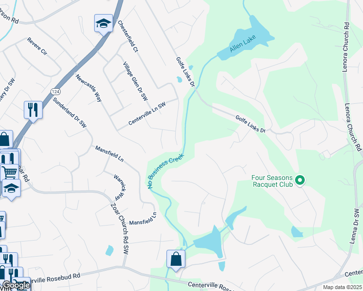 map of restaurants, bars, coffee shops, grocery stores, and more near 3452 Chesterfield Court in Snellville