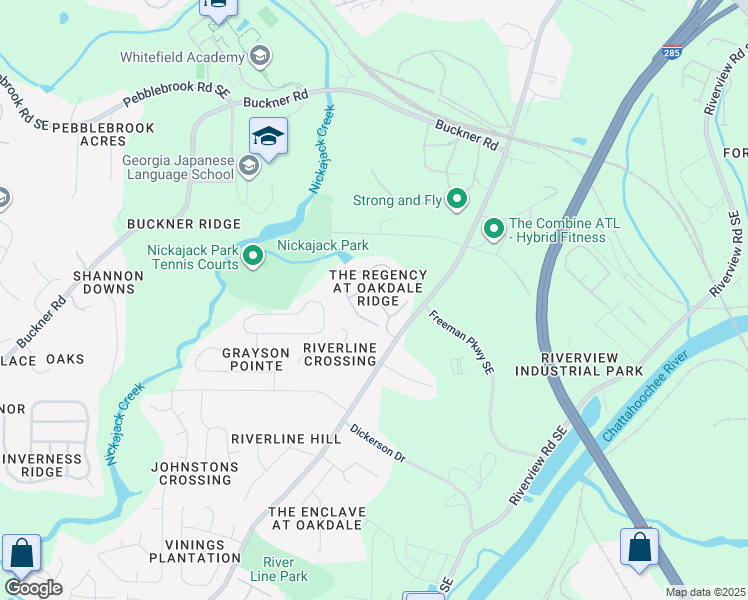 map of restaurants, bars, coffee shops, grocery stores, and more near 5731 Evadale Trace in Mableton