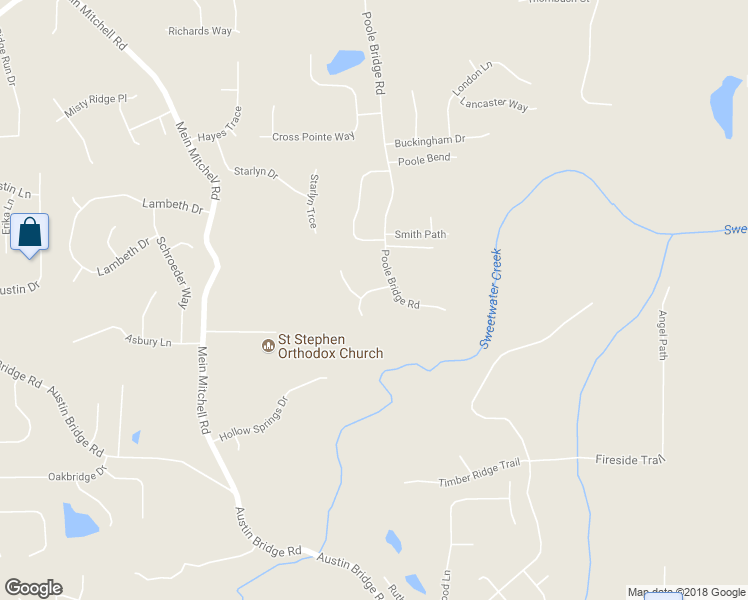 map of restaurants, bars, coffee shops, grocery stores, and more near 75 Pooles Bend Court in Hiram