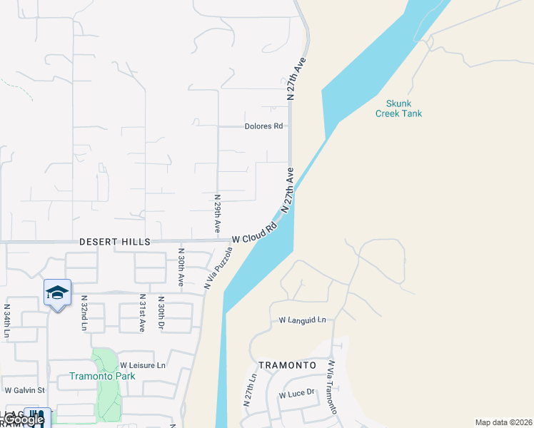 map of restaurants, bars, coffee shops, grocery stores, and more near 36409 North 28th Avenue in Phoenix
