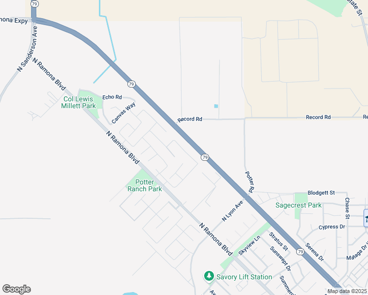 map of restaurants, bars, coffee shops, grocery stores, and more near 1645 Statue Row in San Jacinto