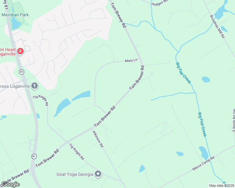 map of restaurants, bars, coffee shops, grocery stores, and more near 3487 Tom Brewer Road in Loganville