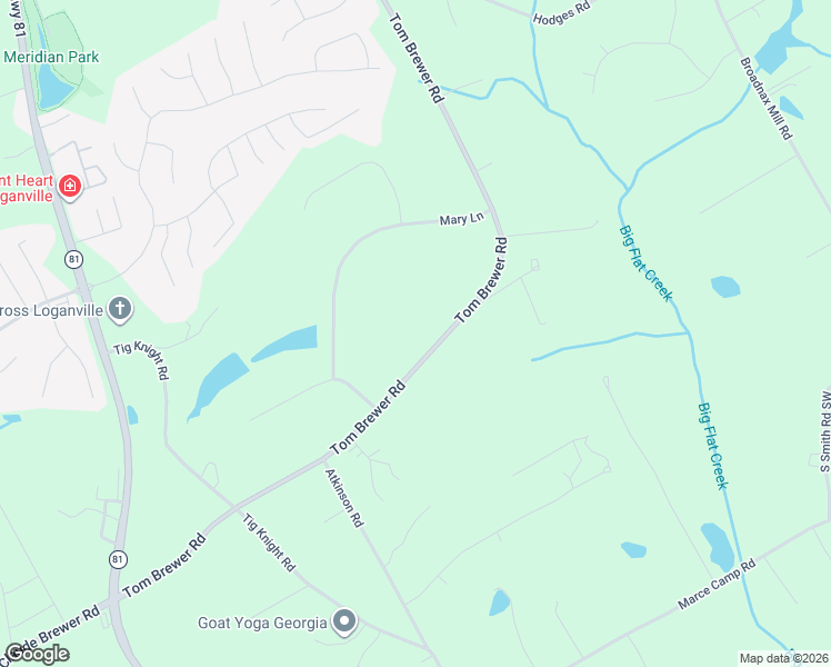 map of restaurants, bars, coffee shops, grocery stores, and more near 3487 Tom Brewer Road in Loganville