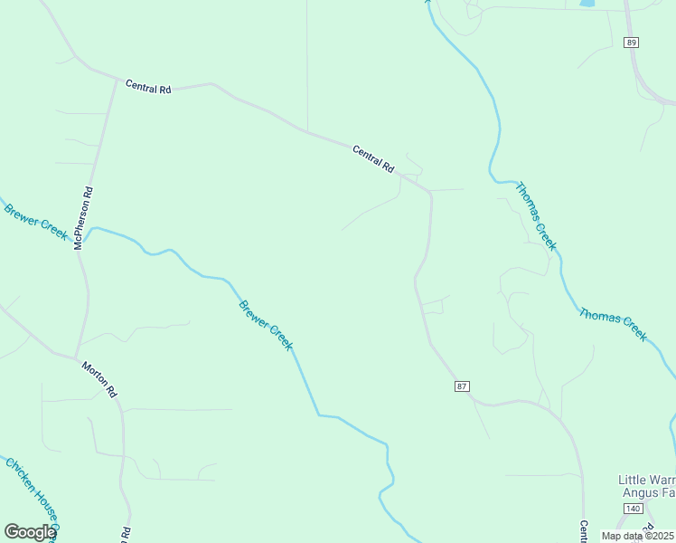 map of restaurants, bars, coffee shops, grocery stores, and more near 1090 Ranger Trail in Warrior