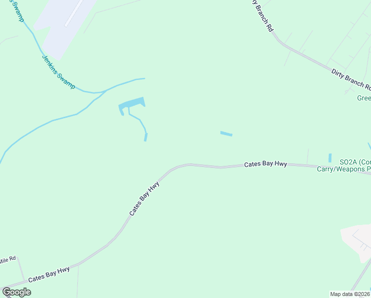 map of restaurants, bars, coffee shops, grocery stores, and more near 3704 Cates Bay Highway in Conway