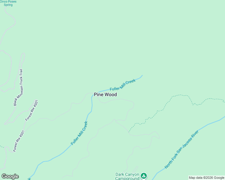 map of restaurants, bars, coffee shops, grocery stores, and more near 53080 4S02 in Idyllwild-Pine Cove