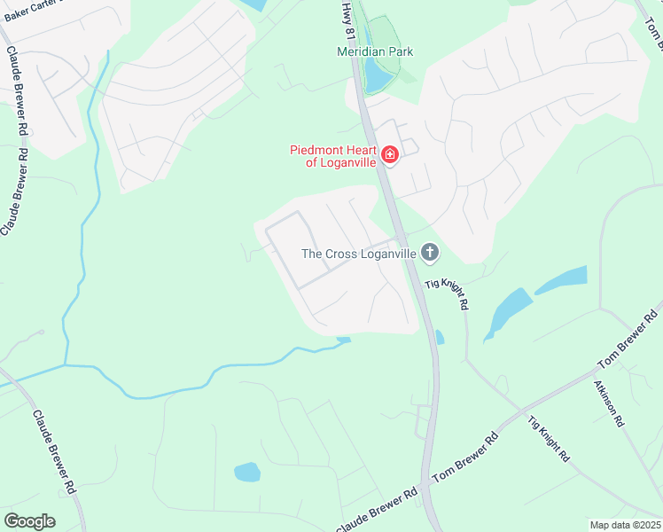 map of restaurants, bars, coffee shops, grocery stores, and more near 0 Georgia 138 in Riverdale