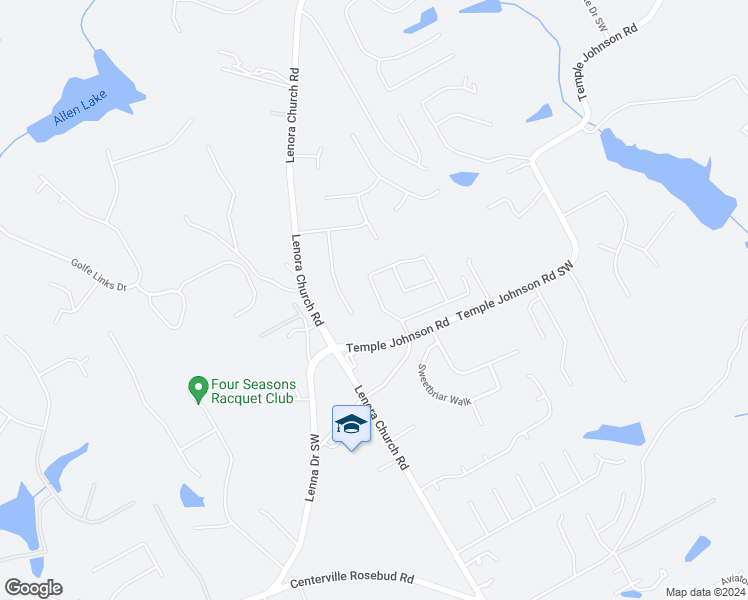 map of restaurants, bars, coffee shops, grocery stores, and more near 4182 Bella View Drive in Snellville