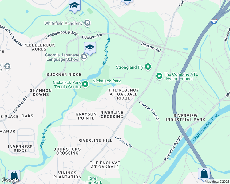 map of restaurants, bars, coffee shops, grocery stores, and more near 5701 Evadale Trace in Mableton