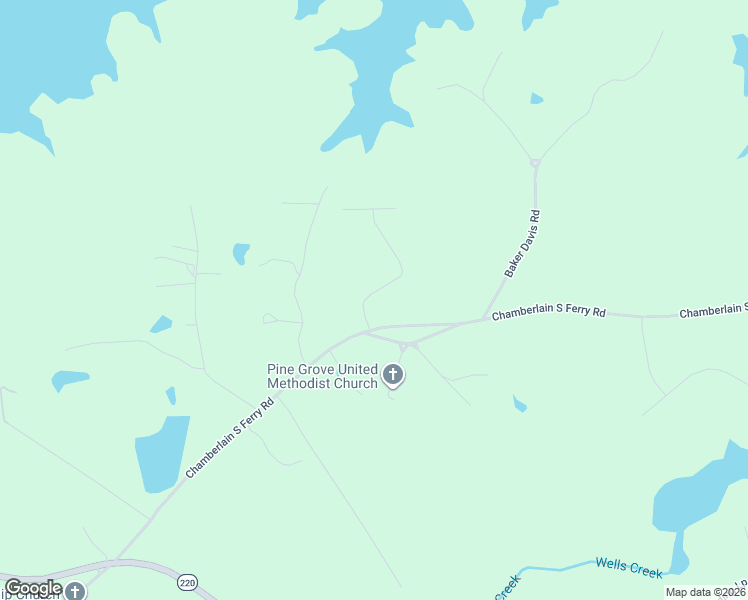 map of restaurants, bars, coffee shops, grocery stores, and more near 3606 Chamberlain S Ferry Road in Lincolnton