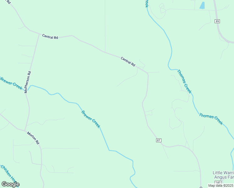 map of restaurants, bars, coffee shops, grocery stores, and more near 1090 Ranger Trail in Warrior