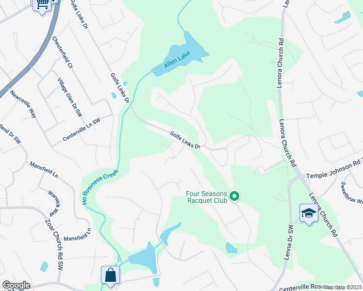 map of restaurants, bars, coffee shops, grocery stores, and more near 3319 Hillside Links Drive in Snellville