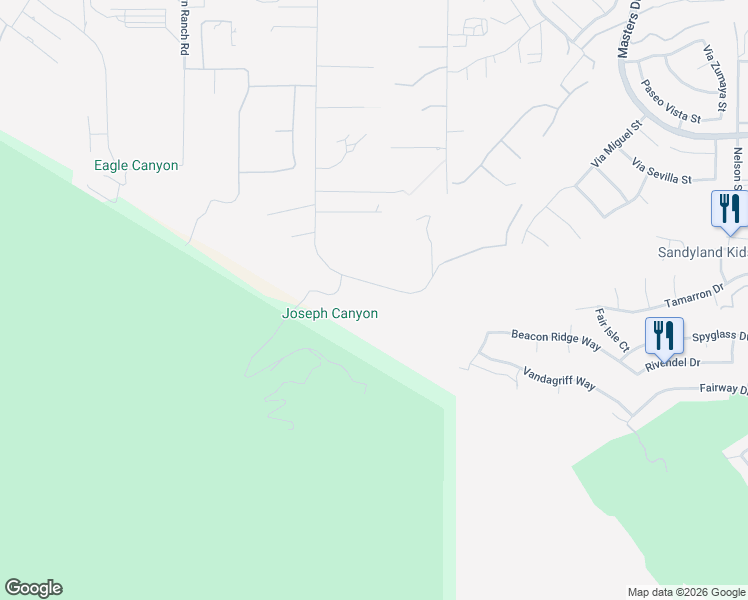 map of restaurants, bars, coffee shops, grocery stores, and more near 1300 Hidden Springs Drive in Corona