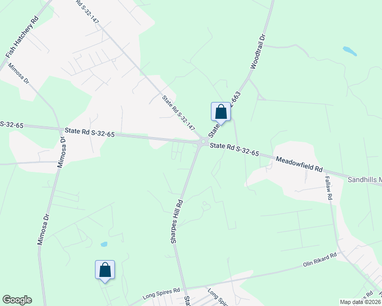 map of restaurants, bars, coffee shops, grocery stores, and more near 837 Meadowfield Road in Gaston