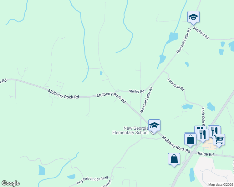 map of restaurants, bars, coffee shops, grocery stores, and more near 31 Shirley Road in Dallas