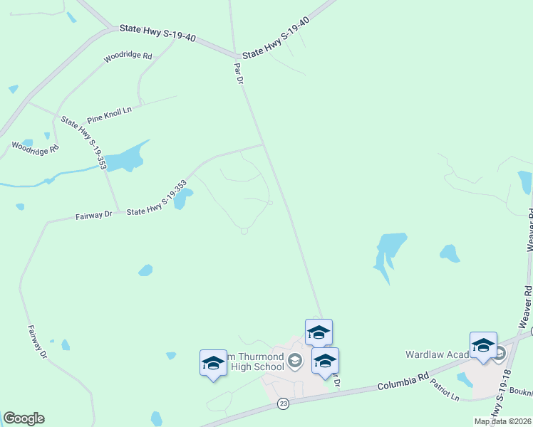map of restaurants, bars, coffee shops, grocery stores, and more near 31-111 State Highway S-19-175 in Edgefield