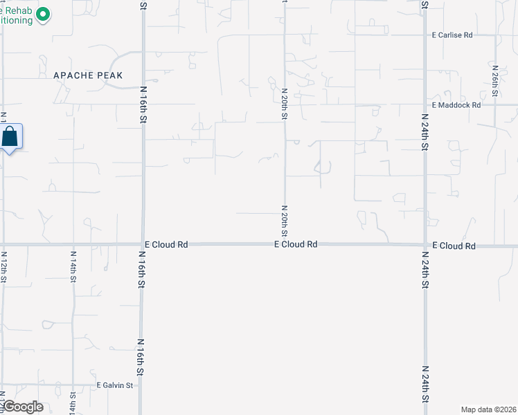 map of restaurants, bars, coffee shops, grocery stores, and more near 36610 North 20th Street in Phoenix