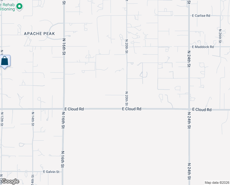map of restaurants, bars, coffee shops, grocery stores, and more near 36610 North 20th Street in Phoenix