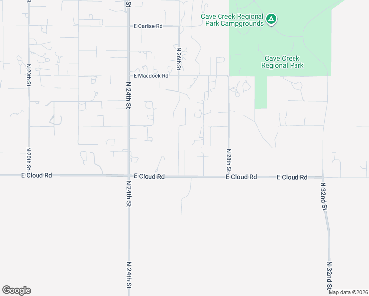 map of restaurants, bars, coffee shops, grocery stores, and more near 36406 North 26th Street in Cave Creek
