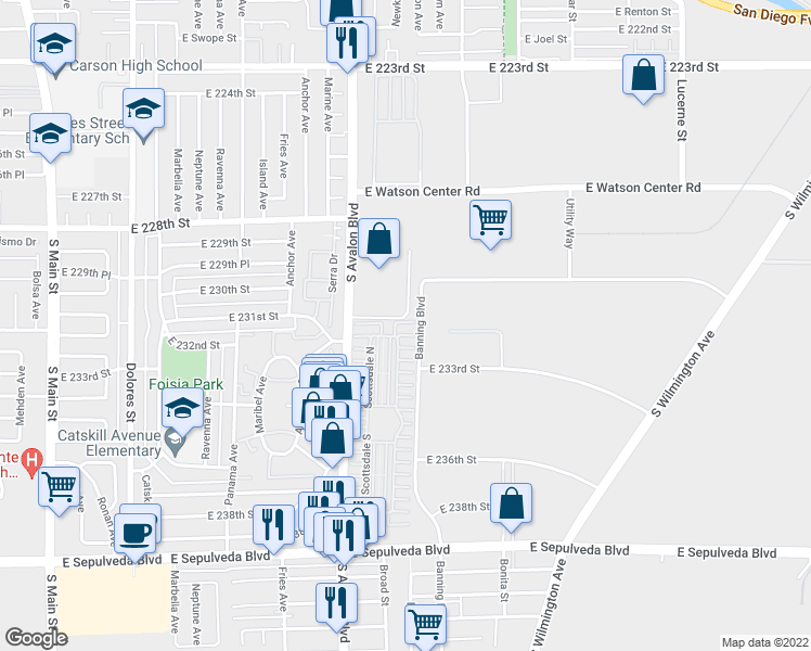 map of restaurants, bars, coffee shops, grocery stores, and more near 7 Squaw Peak Lane in Carson