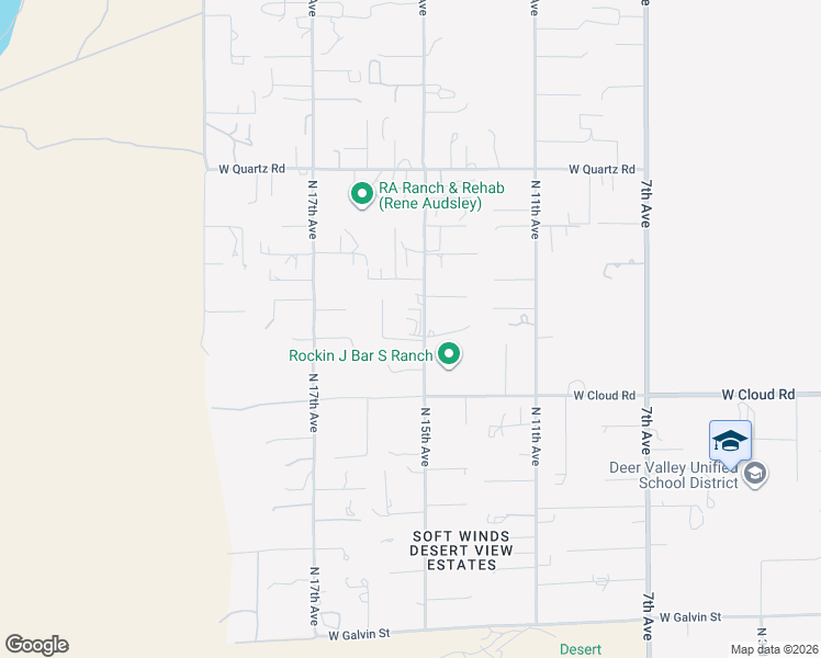 map of restaurants, bars, coffee shops, grocery stores, and more near 36416 North 15th Avenue in Phoenix