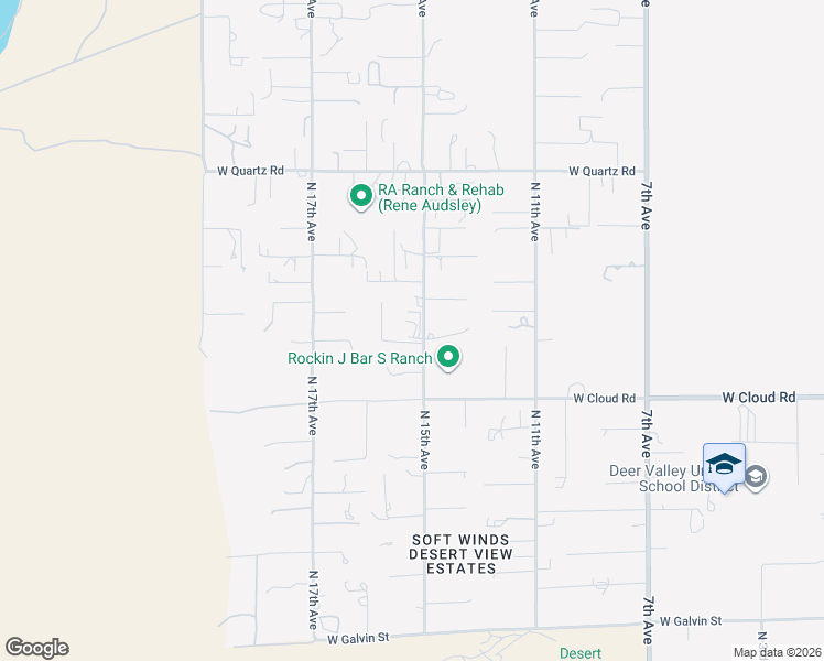 map of restaurants, bars, coffee shops, grocery stores, and more near 36416 North 15th Avenue in Phoenix