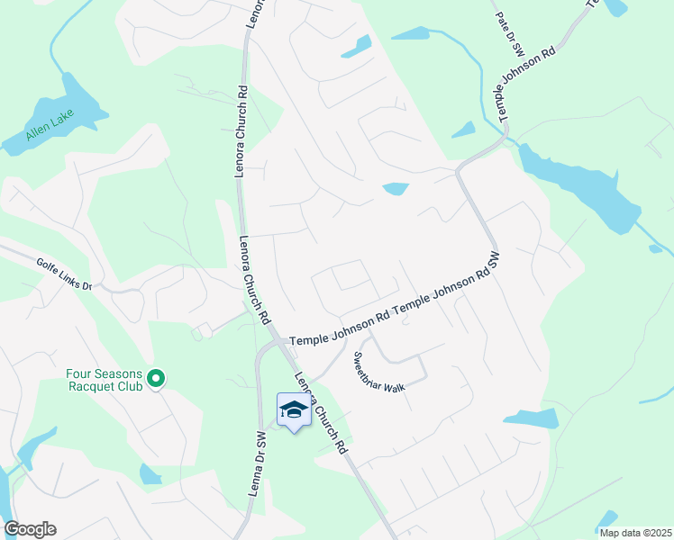 map of restaurants, bars, coffee shops, grocery stores, and more near 4125 Evelyn View Court in Snellville