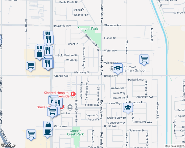 329 Whirlaway Street, Perris CA Walk Score
