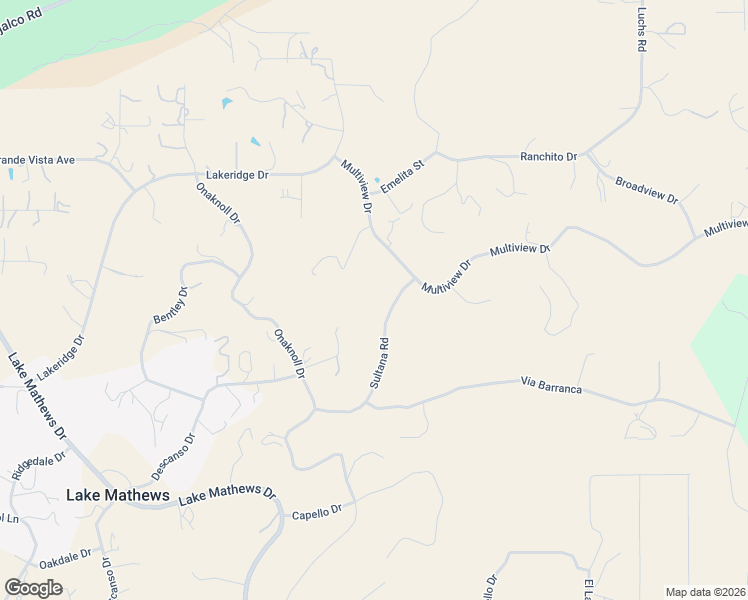 map of restaurants, bars, coffee shops, grocery stores, and more near 20915 Sultana Road in Perris