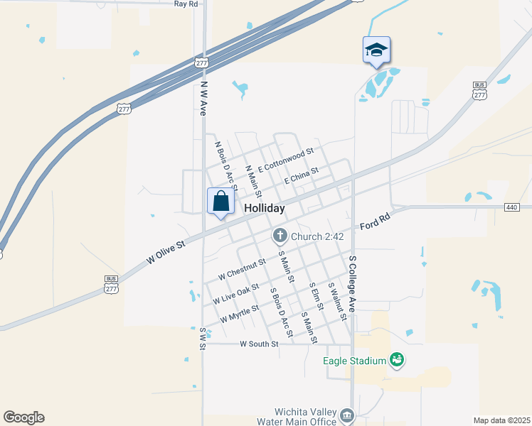 Holliday TX Walk Score