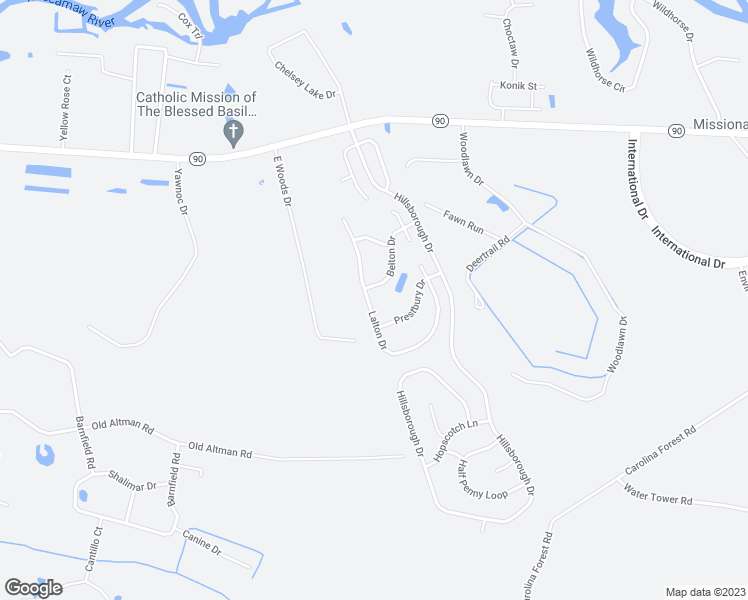 map of restaurants, bars, coffee shops, grocery stores, and more near 749 Lalton Drive in Conway