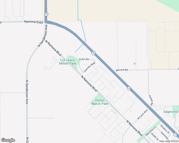 map of restaurants, bars, coffee shops, grocery stores, and more near 2090 Trinket Circle in San Jacinto